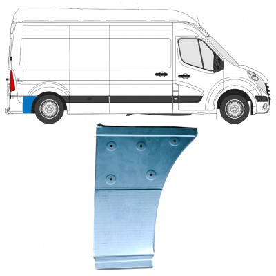Reperaturka błotnika tylnego część dolna za kołem do Renault Master 2010- / Prawa 12852
