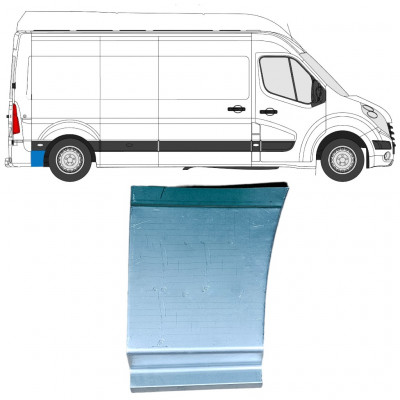 Reperaturka błotnika tylnego część dolna za kołem do Renault Master 2010- / Prawa 12850