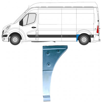 Reperaturka błotnika tylnego część przednia do Renault Master 2010- / Lewa 12849