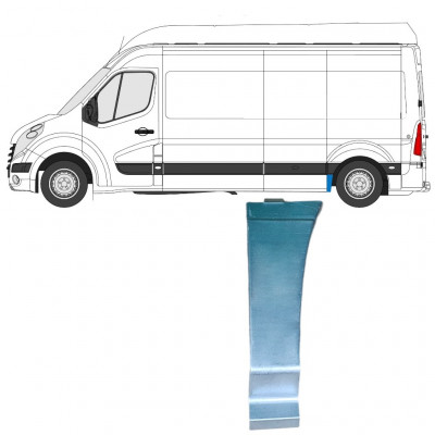Reperaturka błotnika tylnego część przednia do Renault Master 2010- / Lewa 12847