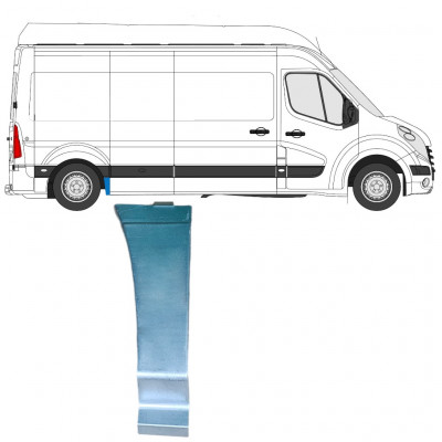 Reperaturka błotnika tylnego część przednia do Renault Master 2010- / Prawa 12846
