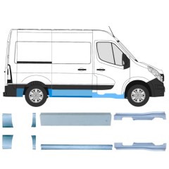 Zestaw reperaturek do Opel Movano 2010-2021 / Lewa+Prawa / 15286
