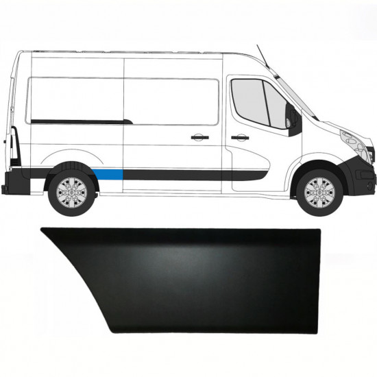 Listwa boczna błotnika tylnego do Renault Master 2010- / SWB / Prawa 8323