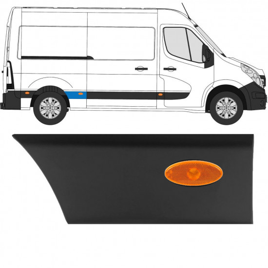 RENAULT MASTER 2010- L2 LISTWA BOCZNA LAMPA OBRYSOWA / PRAWA STRONA