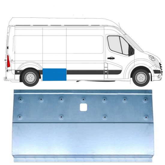 Reperaturka boku do Renault Master 2010- / Lewa = Prawa (symetryczny) 12841