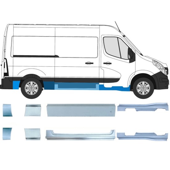 Zestaw reperaturek do Renault Master 2010- / Lewa+Prawa / 14926 Zestaw reperaturek do Renault Master 2010- / Lewa+Prawa / 14926