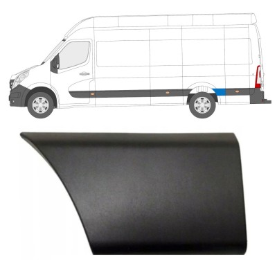 Listwa boczna błotnika tylnego za kołem do Nissan NV400 2010- / Lewa 16666