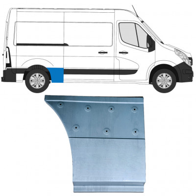 Reperaturka błotnika tylnego część przednia do Renault Master 2010- / Prawa 12844