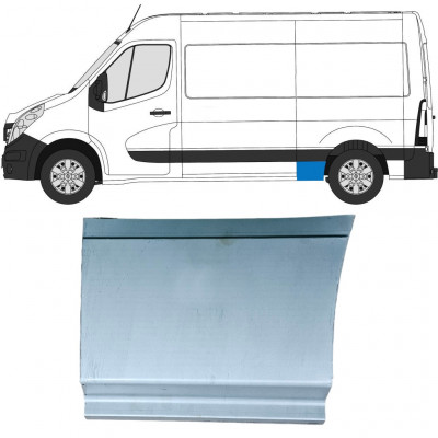 Reperaturka błotnika tylnego część przednia dolna do Renault Master 2010- / Lewa 12843