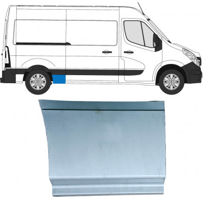 Reperaturka błotnika tylnego część przednia dolna do Renault Master 2010- / Prawa 12842