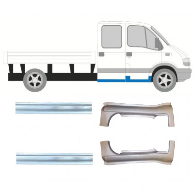 RENAULT MASTER 1998-2010 PODWÓJNA KABINA PANEL NAPRAWCZY / ZESTAW 4