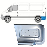 Reperaturka błotnika tylnego część dolna za kołem do Renault Master 1998-2010 / Lewa 14878 Reperaturka błotnika tylnego część dolna za kołem do Renault Master 1998-2010 / Lewa 14878