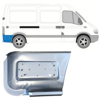 Reperaturka błotnika tylnego część dolna za kołem do Renault Master 1998-2010 / Prawa 14877 Reperaturka błotnika tylnego część dolna za kołem do Renault Master 1998-2010 / Prawa 14877
