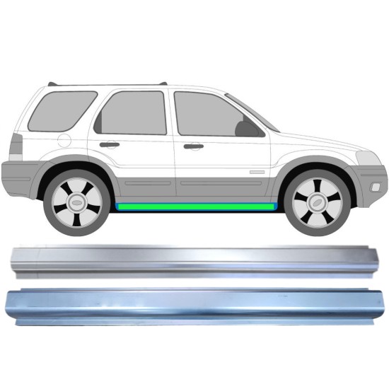 Reperaturka progu + reperaturka progu wewnętrzna do Ford Maverick 2001-2008 / Lewa = Prawa (symetryczny) / Zestaw 14855