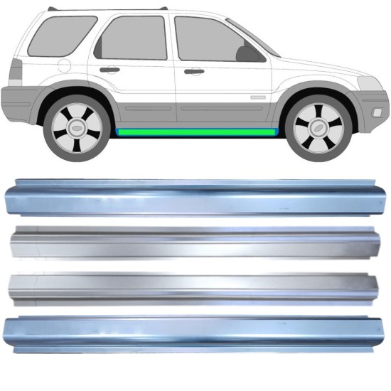 Reperaturka progu + reperaturka progu wewnętrzna do Ford Maverick 2001-2008 / Lewa+Prawa / Zestaw 14856