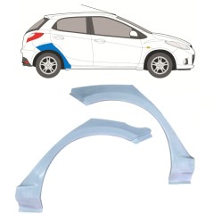 Reperaturka błotnika tylnego do Mazda 2 2007-2014 / Lewa+Prawa / Zestaw 12641