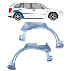 Reperaturka błotnika tylnego do Mazda 323F BJ 1998-2004 / Lewa+Prawa / Zestaw 9166