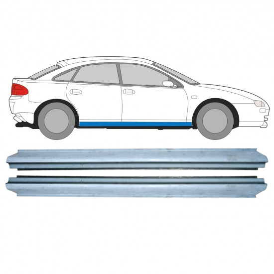 Reperaturka progu do Mazda 323F 1998-2004 / Lewa+Prawa / Zestaw 8858