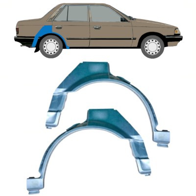 Reperaturka błotnika tylnego do Mazda 323 BF 1985-1989 / Lewa / Prawa / Lewa+Prawa / Zestaw 12958