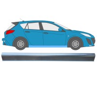 Reperaturka progu do Mazda 3 2009-2013 / Lewa = Prawa (symetryczny) 15012 Reperaturka progu do Mazda 3 2009-2013 / Lewa = Prawa (symetryczny) 15012