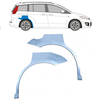 Reperaturka błotnika tylnego do Mazda 5 2005-2010 / Lewa+Prawa / Zestaw 9192