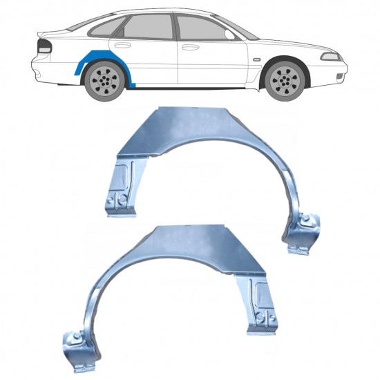 Reperaturka błotnika tylnego do Mazda 626 1992-1997 / Lewa+Prawa / Zestaw 9893