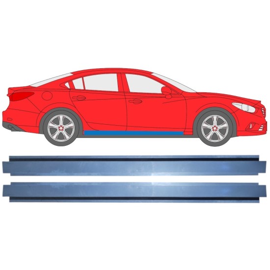 Reperaturka progu wewnętrzna do Mazda 6 2012-2024 / Lewa+Prawa / Zestaw 16981