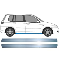 Reperaturka progu do Mazda 2 2003-2007 / Lewa+Prawa / Zestaw 11356