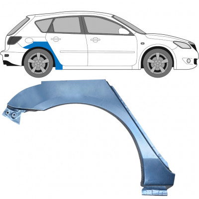 Reperaturka błotnika tylnego do Mazda 3 BK 2003-2009 / Prawa 5158