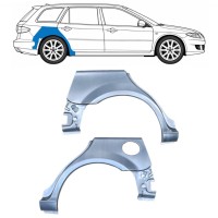 Reperaturka błotnika tylnego do Mazda 6 GG GY 2002-2007 / Lewa+Prawa / COMBI / Zestaw 9164