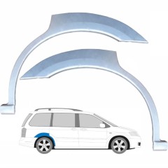Reperaturka błotnika tylnego do Mazda MPV 1999-2006 / Lewa+Prawa / Zestaw 9177