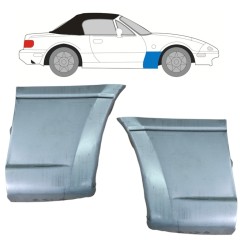 Reperaturka błotnika przedniego do Mazda MX-5 1989-1998 / Lewa+Prawa / Zestaw 9830