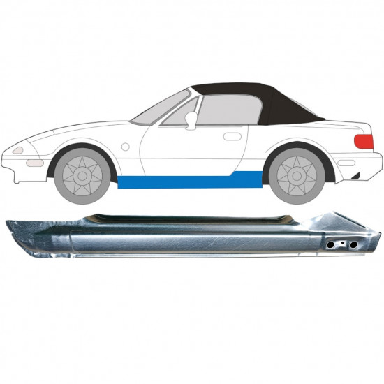 Pełny próg do Mazda MX-5 1989-1998 / Lewa 6697