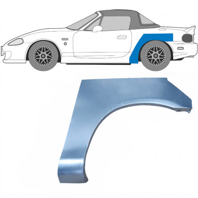 Reperaturka błotnika tylnego do Mazda MX-5 1998-2005 / Lewa 5931