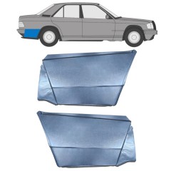 Reperaturka błotnika tylnego do Mercedes 190 W201 1982-1993 / Lewa+Prawa / Zestaw 10974