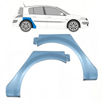 Reperaturka błotnika tylnego do Renault Megane 2002-2008 / Lewa+Prawa / Zestaw 10205