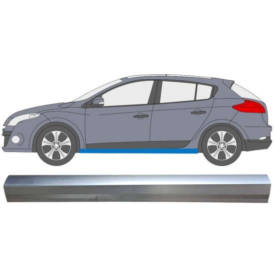 Reperaturka progu do Renault Megane III 2008-2016 / Lewa 16044