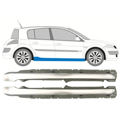 Pełny próg do Renault Megane II 2003-2012 / Lewa+Prawa / Zestaw 9934