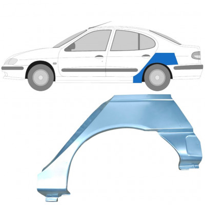 Reperaturka błotnika tylnego do Renault Megane Classic 1995-2003 / Lewa 6963