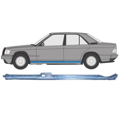 Reperaturka progu część górna do Mercedes 190 W201 1982-1993 / Lewa 15128