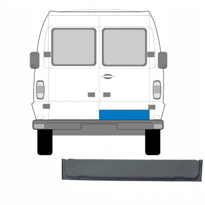 MERCEDES T1 1977-1996 WEWNĘTRZNY REPERATURKA DRZWI TYLNYCH WERSJA PROSTA / PRAWA STRONA