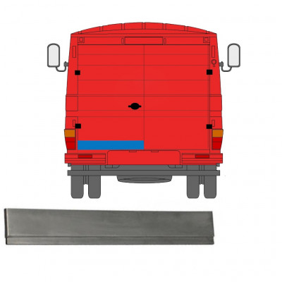 Reperaturka drzwi tylnych do Mercedes 406-608d 1968-1986 / Lewa 11438