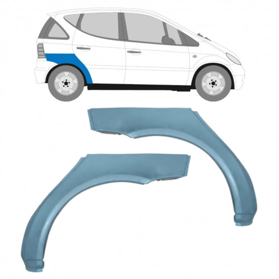 Reperaturka błotnika tylnego do Mercedes A-class 1997-2004 / Lewa+Prawa / Zestaw 10479