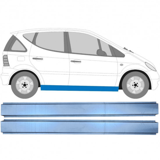 Reperaturka progu do Mercedes A-class 1997-2004 / Lewa = Prawa (symetryczny) / Zestaw 9529