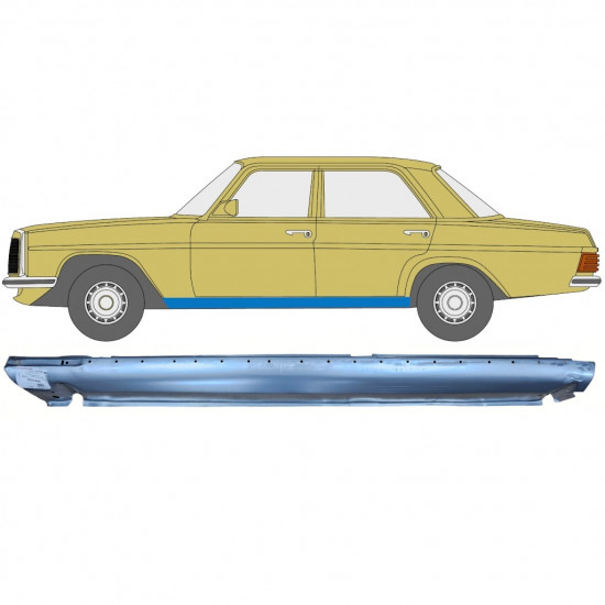 Reperaturka progu do Mercedes W114 W115 1968-1977 / Lewa 6808