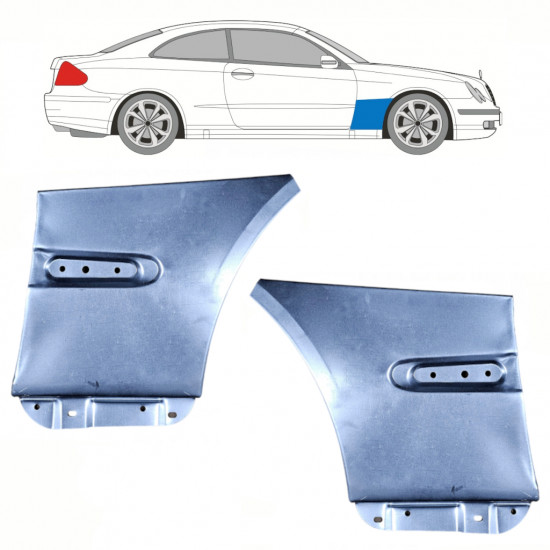 Reperaturka błotnika przedniego do Mercedes CLK 2002-2009 / Lewa+Prawa / Zestaw 10105