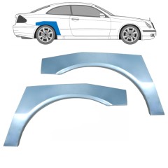 Reperaturka błotnika tylnego do Mercedes CLK W209 2002-2010 / Lewa+Prawa / Zestaw 9175