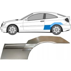 Reperaturka błotnika tylnego do Mercedes CL-Class 203 2000-2008 / Lewa / Zestaw 10008
