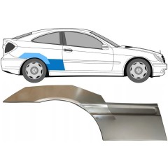 Reperaturka błotnika tylnego do Mercedes CL-Class 203 2000-2008 / Prawa / Zestaw 10007