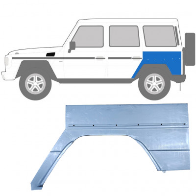 MERCEDES G CLASS 1992- 5 DRZWIOWY REPERATURKA BŁOTNIKA TYLNEGO / LEWA STRONA